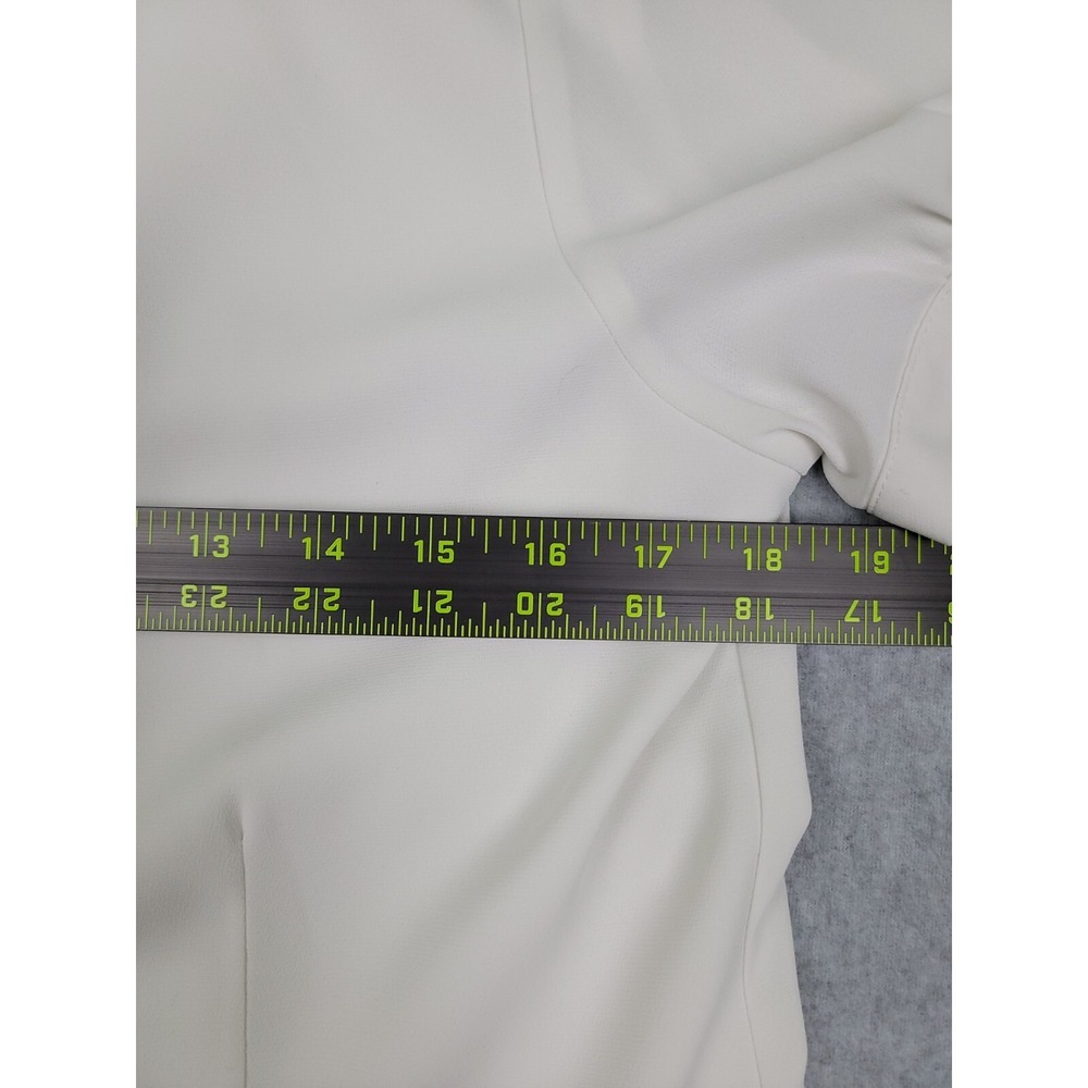 Pendleton White Button Up Ruffled‎ Front Size 8 - Picture 4 of 11
